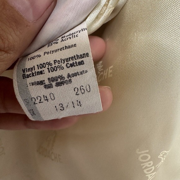 Vintage 80s Jordache Faux Fur Coat |Fully Lined |Size 13/14 Ivory/White USA Made - Picture 12 of 16